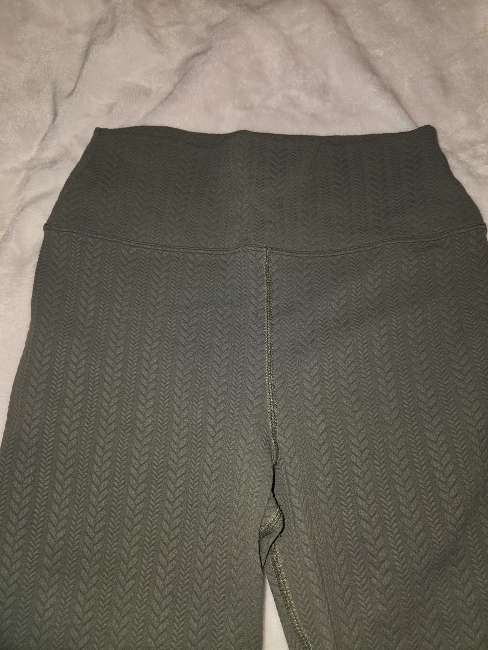 Beach Riot Olive Textured High-Rise Leggings